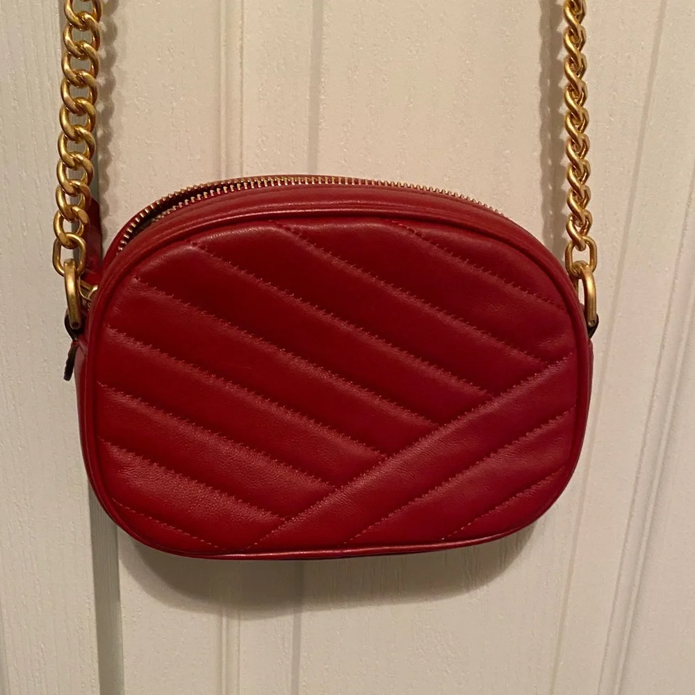 Tory Burch Red Kira Camera Crossbody Bag - Picture 3 of 5